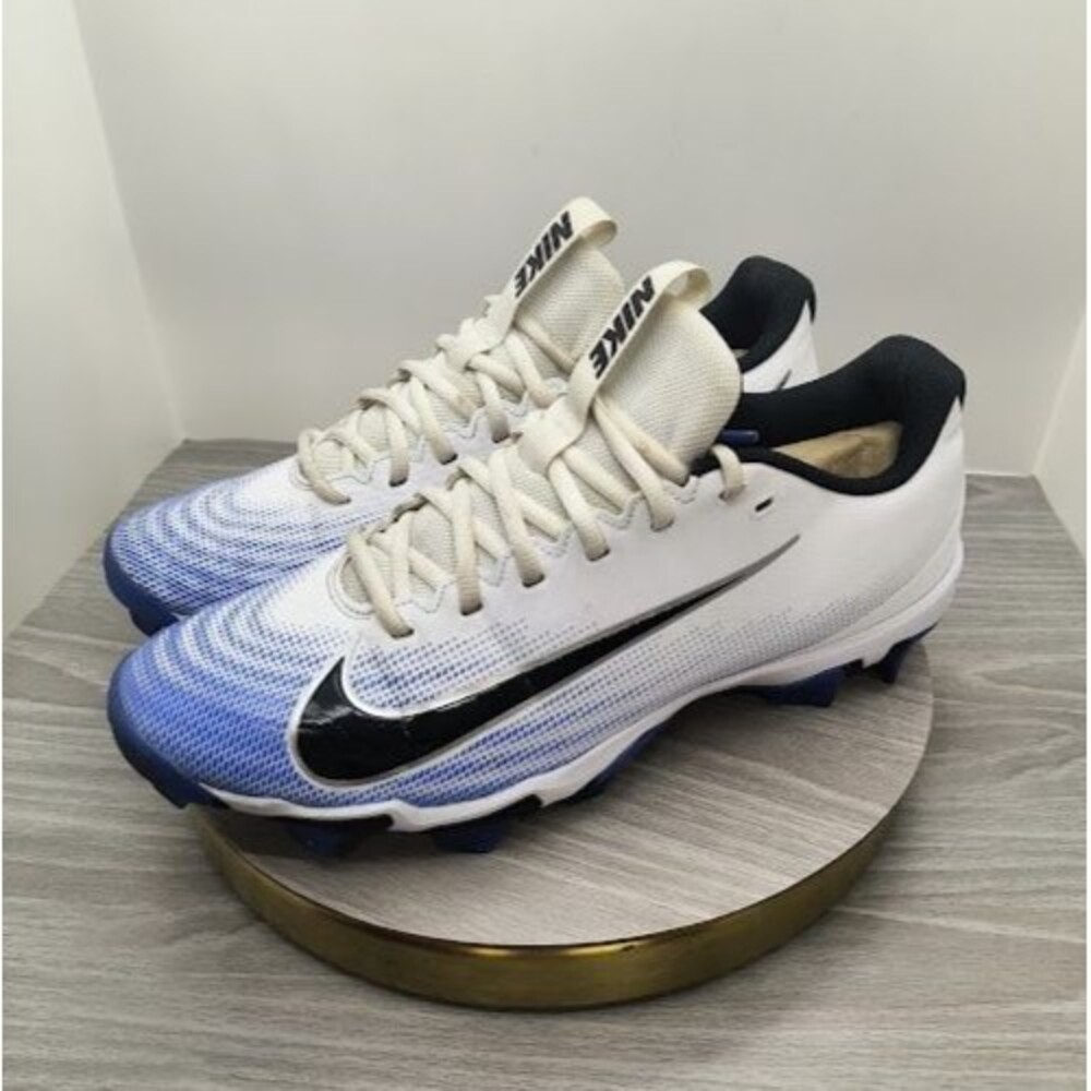 Nike Fast Flex Vapor Shark 3 Football Cleats in White/Racer Blue/Black 11